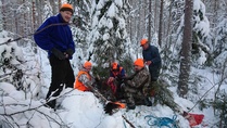 Vas. Timo R, ampuja Heikki P. Aimo P. Tero P, Johtaja Timo K